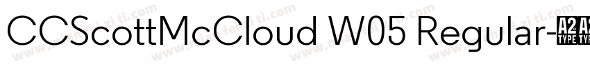 CCScottMcCloud W05 Regular字体转换